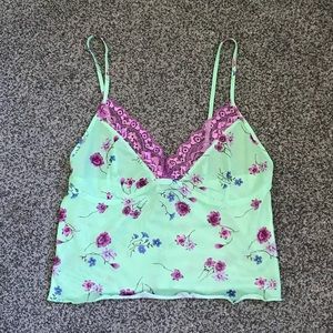 motel sheer lace cami